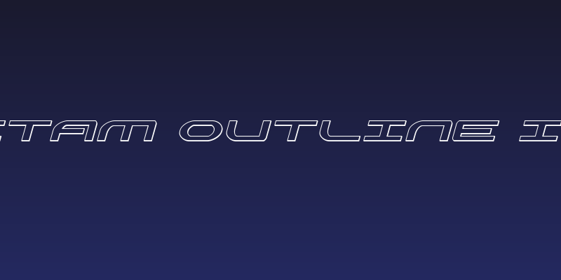 Antietam Outline Italic Social Header