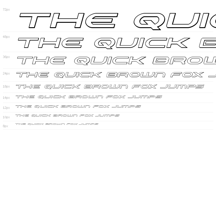 Antietam Outline Italic Waterfall