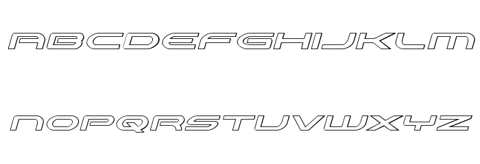 Antietam Outline Italic Fonte MINÚSCULAS