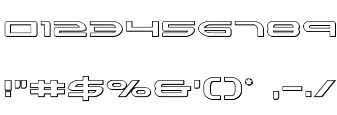 Antietam Outline Font OTHER CHARS