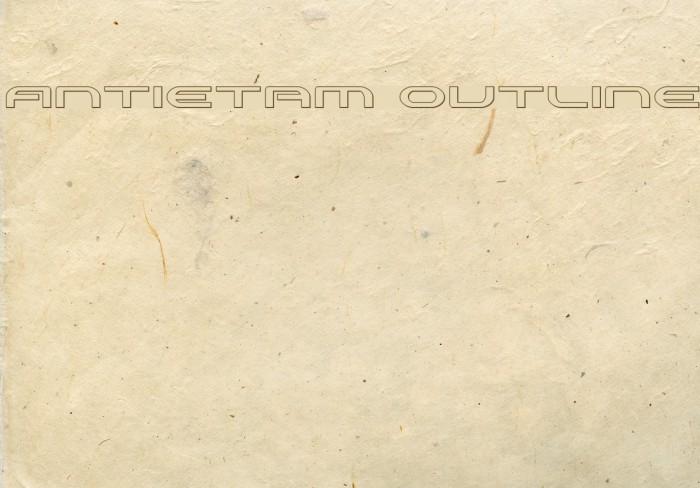 Antietam Outline Example 1