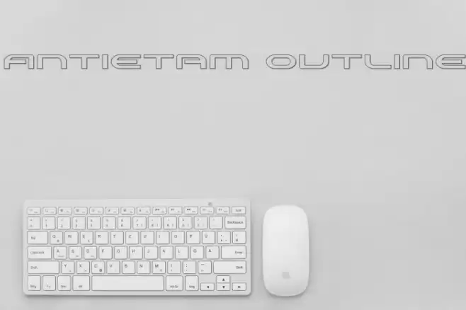 Antietam Outline Font examples