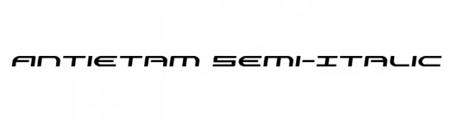 Antietam Semi-Italic  Fuentes Gratis Descargar