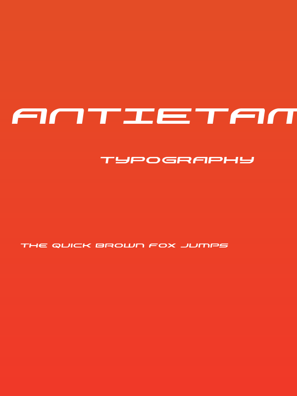 Antietam Semi-Italic Poster