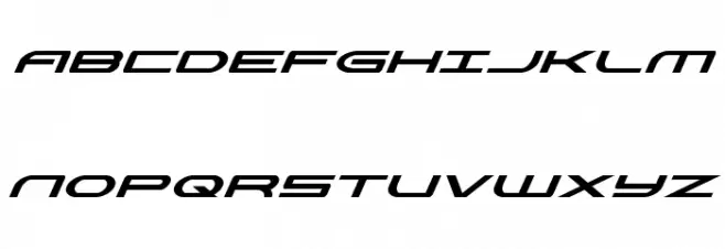 Antietam Super-Italic 字体 大写