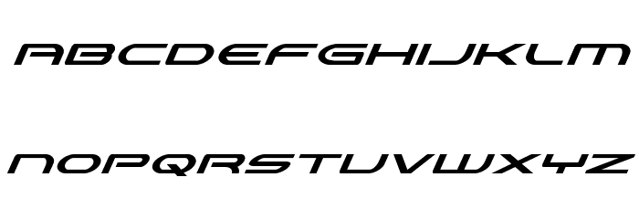 Antietam Super-Italic Font LOWERCASE