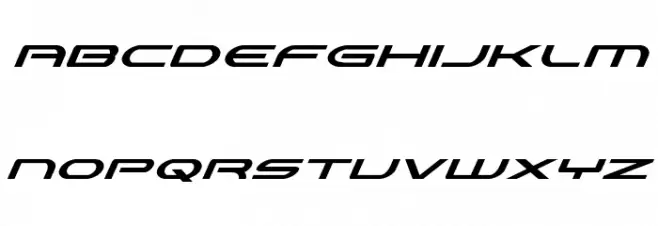 Antietam Super-Italic Font LOWERCASE