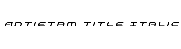Antietam Title Italic Font