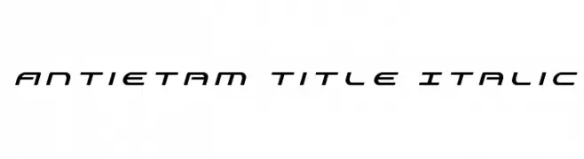 Antietam Title Italic  Frei Schriftart Herunterladen