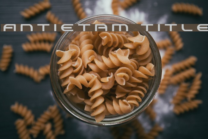 Antietam Title Font examples