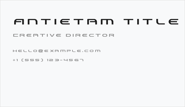 Antietam Title Business Card