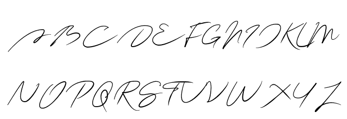 Antigna Signature Free Font OTHER CHARS