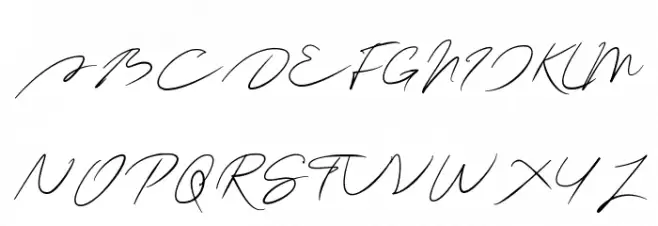 Antigna Signature Free خط أحرف كبيرة