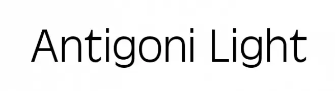 Antigoni Light  フリーフォントのダウンロード