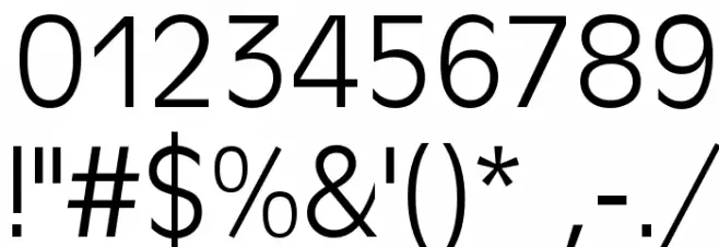 Antigoni Light Font OTHER CHARS