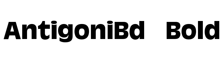 AntigoniBd Bold Font