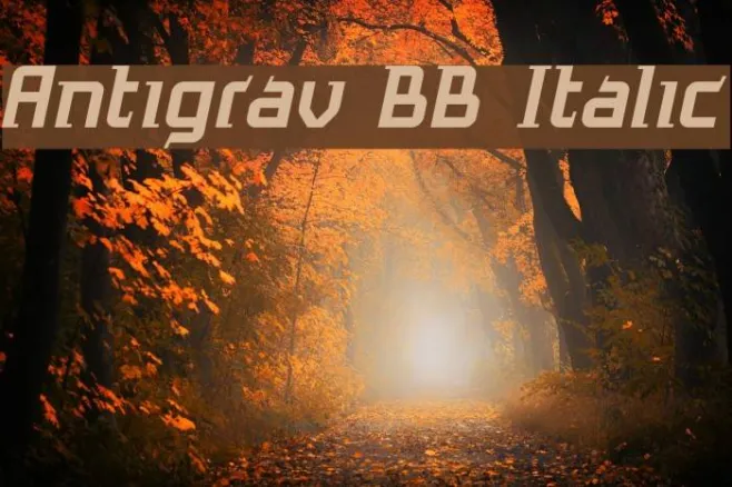 Antigrav BB Italic Example 1