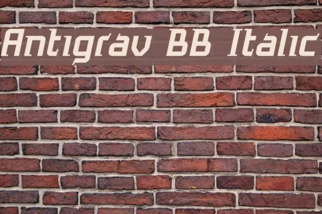 Antigrav BB Italic Example 2