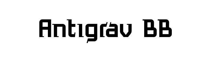 Antigrav BB  font caratteri gratis