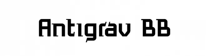 Antigrav BB  フリーフォントのダウンロード