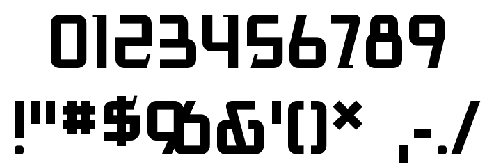 Antigrav BB Font OTHER CHARS
