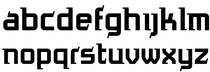 Antigrav BB Font LOWERCASE