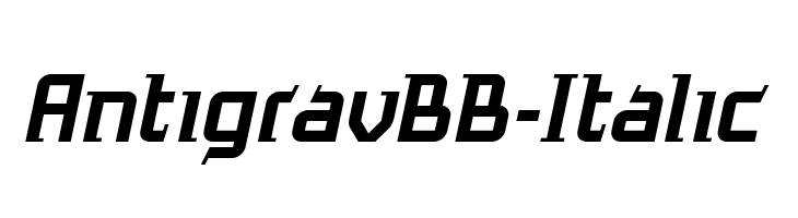 AntigravBB-Italic  baixar fontes gratis