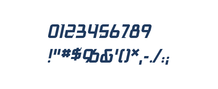 AntigravBB-Italic Other Characters