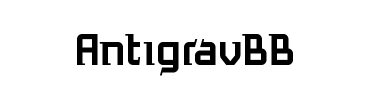 AntigravBB Caratteri