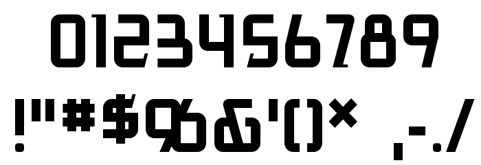 AntigravBB Font OTHER CHARS