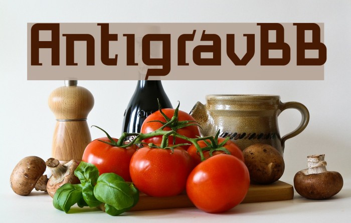 AntigravBB Font examples