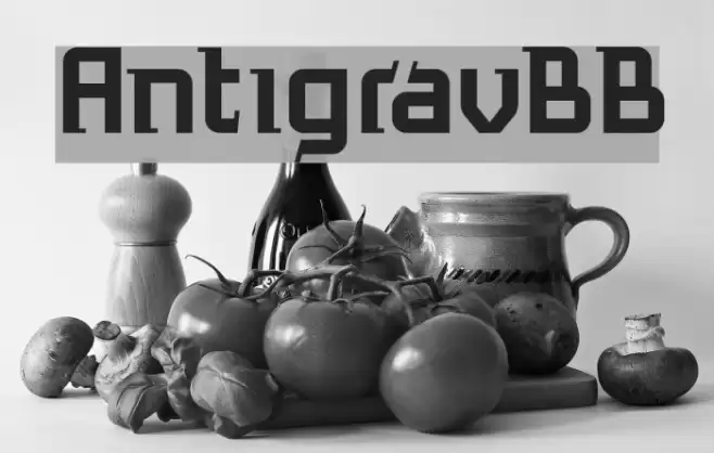 AntigravBB Caratteri examples