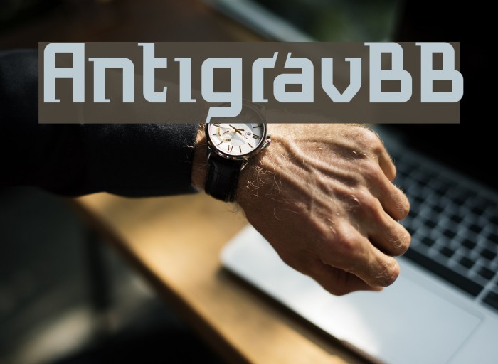 AntigravBB Font examples