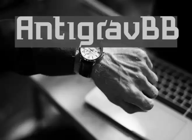 AntigravBB Caratteri examples