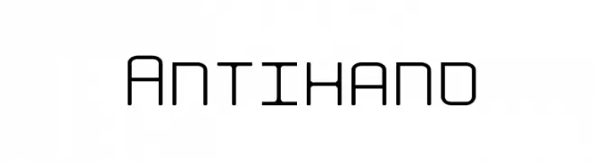 Antihand  フリーフォントのダウンロード