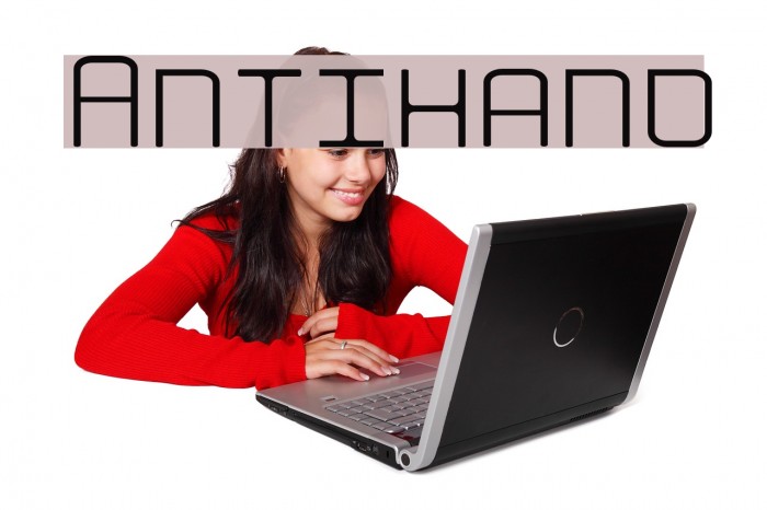Antihand Font examples