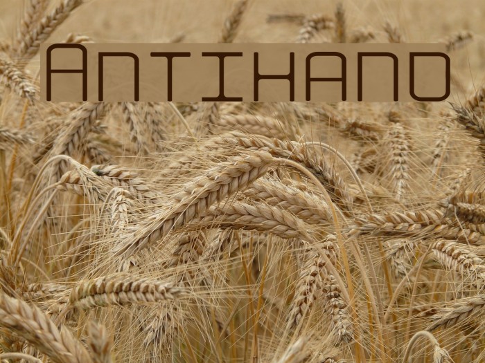 Antihand Font examples