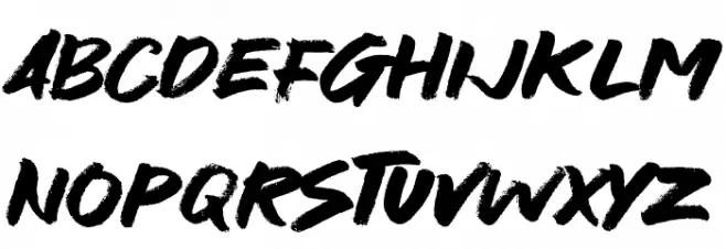Antihero Font UPPERCASE