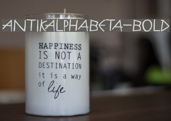 AntikAlphaBeta-Bold Font examples