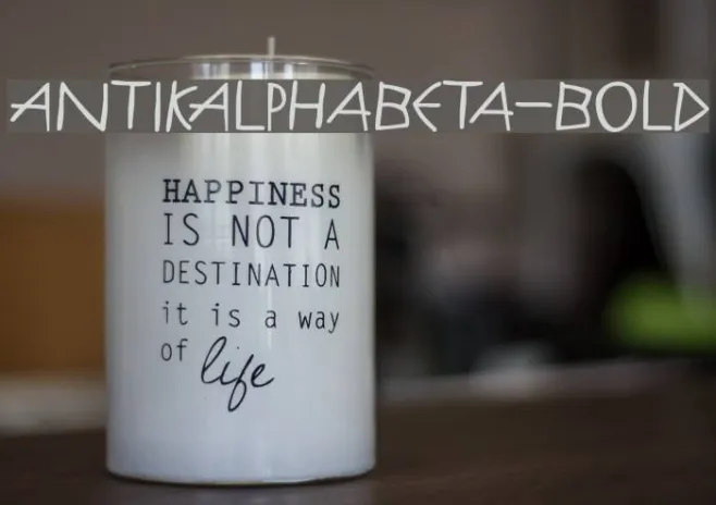 AntikAlphaBeta-Bold Example 1