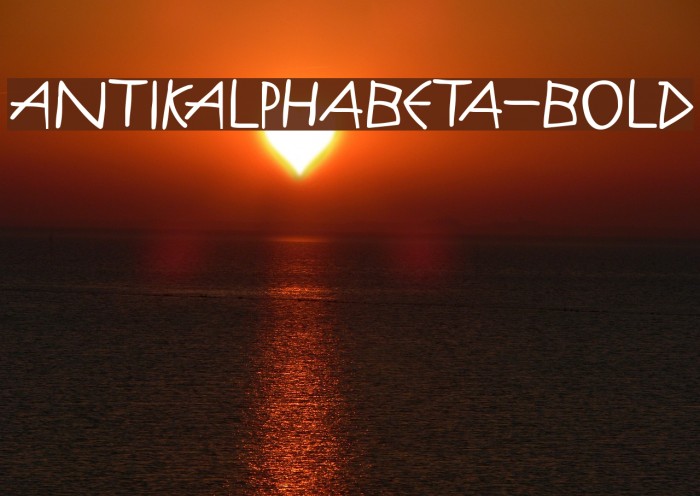 AntikAlphaBeta-Bold Font examples
