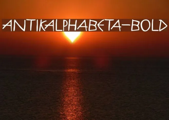AntikAlphaBeta-Bold Example 2