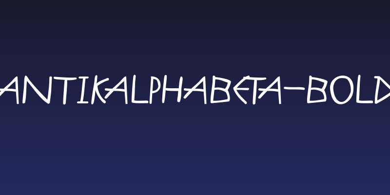 AntikAlphaBeta-Bold Social Header