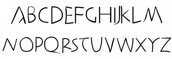 AntikWaCom Font UPPERCASE