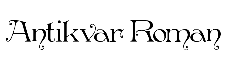 Antikvar Roman Font