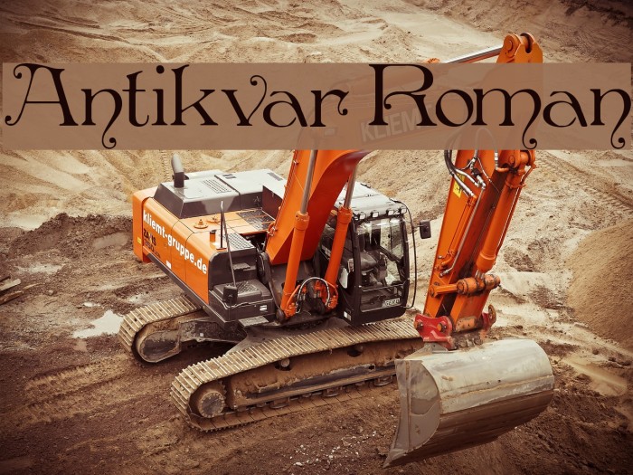 Antikvar Roman Font examples
