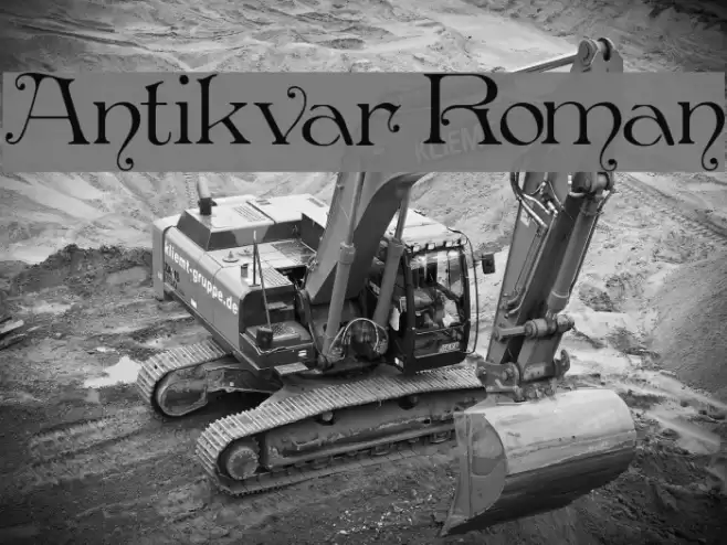 Antikvar Roman フォント examples