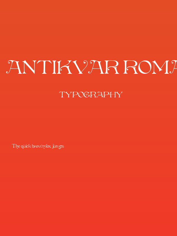 Antikvar Roman Poster