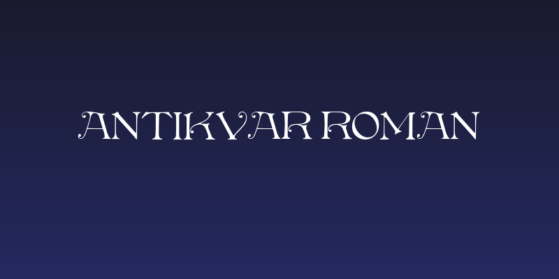 Antikvar Roman Social Header