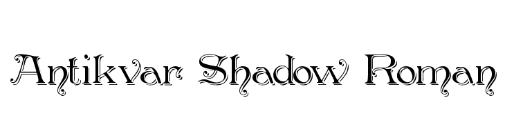 Antikvar Shadow Roman  font caratteri gratis
